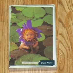 NEW Anne Geddes Waterlily Baby 12 Boxed Notecards